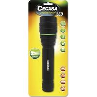 Cegasa professionelle Taschenlampe led 2000lm - Abmessungen 24 x 5,5cm - aus Aluminium - 3 Positionen - funktioniert mit 9 Batterien aa (nicht enthalten)
