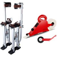 Kit échasses aluminium KRTools de 60 à 101 cm + banjo TX650 avec roulette d'angle Intex