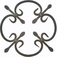 Metalideal Rosace décorative en fer forgé Stanwell