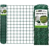 Clôture forestière – 120/13/10 L – Hauteur : 120 cm – Rouleau de 25 m – Verte – Galvanisée et revêtue de PVC – Grillage noué pour gibier 10 x 10 cm – 80 g/m²