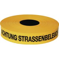KELMAPLAST Trassenwarnband Achtung StraßenbeleuchtungBreite 40 mm Länge 250 m gelb