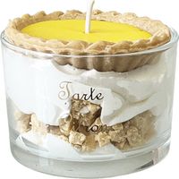 Bougie parfumée tartelette au citron fabriquée en Provence