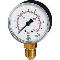 Riegler Standardmanometer, Kunststoff, G 1/4 unten, 0 - 6,0 bar/87 psi, Ø 63