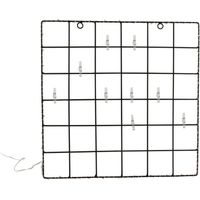 Cadre photo lumineux avec 40 LED et 10 pinces – Métal noir pour mise en valeur de vos clichés – Décoration moderne – The Home Deco Light