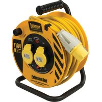 Draper 35821 Defender E86455 110V Heavy Duty Industrial Cable Reel 25m