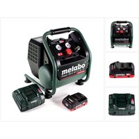 Metabo Power 160-5 18 LTX BL OF Compresor sin cable 18 V 8,0 bar sin escobillas + 1x batería LiHD 4,0 Ah + cargador