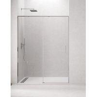 Cabina - Box doccia frontale ALLSTONE CETUS 1+1, senza profilo inferiore 140-145 cm profilo Cromo