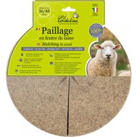 2er-Set Mulchscheiben, 600 g/m², 0,3x0,3 m Centrale Brico