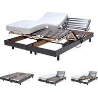 Set aus 2 Unterbetten mit elektrischer Entspannung FLEXPUR 80x200 / Schwarz/ 200x156x33
