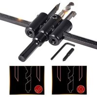 Scie Circulaire Réglable Pour le Travail du Bois, Outil de Coupe pour Scie Circulaire, Outil de Coupe Circulaire de Type Rabot, Outils de Bricolage pour Bois (Diamètre de Coupe : 30mm-200mm)