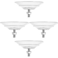 Lot de 4 Ventouses à Vis en Pvc Transparent 8,5 Cm, Crochets de Rangement Puissants pour Fenêtres, Salles de Bain et Surfaces Lisses, Support Adhésif Résistant et