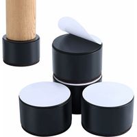 Ensemble de 4 Furniture Riser Meubles Ajoutent Une Hauteur de 2 Pouce, Acier Solide Supportent 10000 Livres, Rehausseur de Table, Chaise ou Rehausseur de Canapé