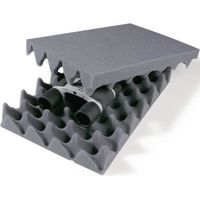 Mousse alvéolée découpée 297x210mm pour rembourrage de cartons TRANSPAK (par 50)