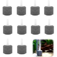 Air Stone for Fish Tanks with Fine Bubble , 10Pcs Air Stones for Fish Tanks with Aeration Aquarium Bubble Diffuser, Durable Aquarium Air-Stone for Oxygen Circulation for Pumps Fish Tanks Small Buckets