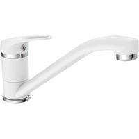 EISL Grifo mezclador de cocina SPEED blanco y cromo