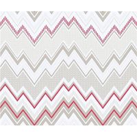 Tempo Zig-Zag Wallpaper Galerie Paste the Wall Pink Grey Beige