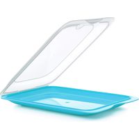 TATAY Set di 3 unità di Contenitori Alimentari per Salumi Fresh, Polypropylene, Turquoise, 17 x 3,2 x 25,2 cm