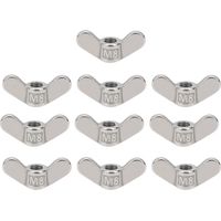 10 écrous à oreilles M8, acier inoxydable 304, accessoire hardware