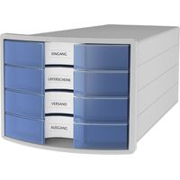 HAN IMPULS 2.0 1012-64 Cassettiera Grigio luminescente DIN A4, DIN C4 Numero cassetti: 4