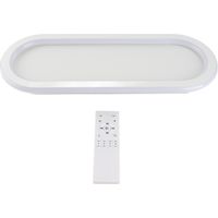 Plafonnier LED moderne à intensité variable, lampe linéaire avec télécommande, pour cuisine et chambre à coucher