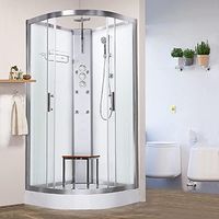 Vidalux Pure 800 Shower Cabin 800 x 800 White Glass