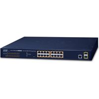 Planet IPv6/IPv4, gestionado de 16 puertos, GS-4210-16P2S