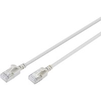 Digitus DK-1632-A-030S RJ45 Câble réseau, câble patch CAT 6a F/FTP 3 m gris code couleur, blindé, mu
