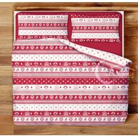 FEUILLE TYROLIENNE COMPLÈTE dis. TIROLO en pur coton Made in Italy Un Carré