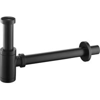 Flaschensiphon Siphon Syphon schwarz matt Waschtisch Waschbecken mit Dichtung