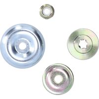 Zoternen Set di adattatori per testine di taglio Jerss, accessorio di protezione standard per tosaerba con piastra di pressione, utensili di ricambio per controdadi, tosaerba, trattorini tosaerba