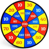 Jeu de fléchettes pour enfants, jeux et activités sportives d'intérieur et d'extérieur, jeu de fléchettes sécurisé avec 3 fléchettes et 6 balles