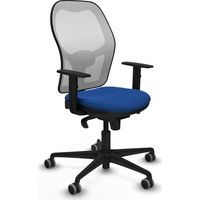 Jorquera sincro malla blanca similpiel azul brazos 1D base nailon ruedas 65mm engomada