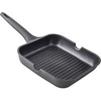 Grill aluminio fundido xylán rayado mango fijo 24cm
