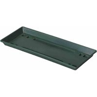 Untersetzer 80cm grün für Blumenkasten Pflanzkasten Balkonkasten Topfuntersetzer