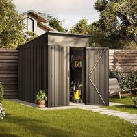 Gartenhaus Metall Pioneer Y30 - Selbsttragende Struktur - Verstärkte Türen - Schloss mit Schlüssel inbegriffen - V-Pfeiler - Außenhütte 2,82m2