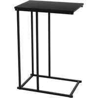 H&S Collection Mesa auxiliar negra 40 x 26 cm