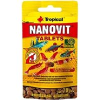 TROPICAL NANOVIT TABLETS NOURRITURE POUR AQUARIOPHILIE 70 PIÈCES LOT DE 4