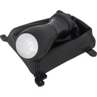 Pommeau de levier de vitesses noir/argenté + soufflet noir avec cadre pour Honda Accord VII 03-08, 5 vitesses