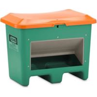 CEMO Streugutbehälter Plus3 200 Liter unterfahrbar mit Entnahme grün/orange