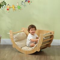 Arche d’escalade,bascule,échelle,balançoire avec coussin,pendant 1,5 à 4 ans,jusqu’à 50 kg