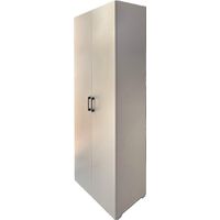 Hoher Schrank 600x300x180 cm in warmweiß, 6 Fächer
