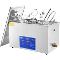 VEVOR Nettoyeur A Ultrasons 30 L Ultrasonic Cleaner Professionnel Nettoyeur Digital Affichage Ultrasonique (30 L)
