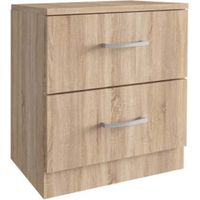 KIT COMODINO 2 CASSETTI 45X34XH47 CM ROVERE