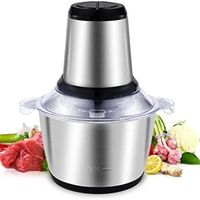 Tritatutto da cucina elettrico 3 Litri Mixer Frullatore 300w - 650w con Ciotola Staccabile in Acciaio da Cucina Veloce Tritaverdure con 3 Lame