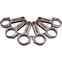 6x H-Schaft Pleuel Titanisiert für Porsche 911 Typ 930 / 964 3.2 3.3 ARP2000 TH-Schaft Pleuel für Porsche 911 3.2 3.3 127mm Conrods Bielle ARP2000 TV BEST