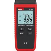 Messgerät uni-t ut320d Doppelkanal Bereich -50 bis 1300°C