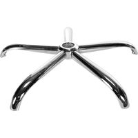 CLP – Base ronde chromée – Hauteur 11 cm – Métal de haute qualité – Compatible avec chaises de bureau – Montage facile