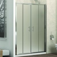 Doccia un lato 190 cm vetro satinato apertura centrale KF6000 kamalu