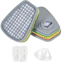 F-500 ABEK1-P2 Filtres pour Masque de Protection Respiratoire Réutilisable G-500/M-500/G-750, Anti poussière, Anti gaz pour travaux chimiques, industriels, peinture, bricolage, ponçage