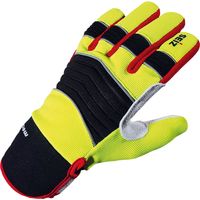 Seiz Mechanic, 800185, guanti universali per soccorritori d’emergenza, giallo/nero/rosso/grigio, 10, Giallo/nero/rosso/grigio, 1 paio